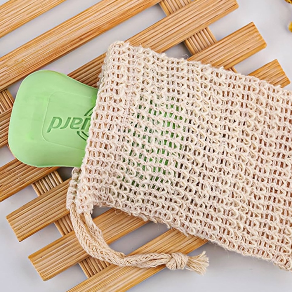 Natural Woven Soap Pouch 2 pack NWOT - Picture 2 of 2